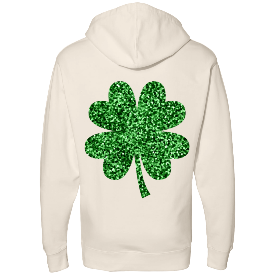Glitter St. Pattys Day Midweight Hooded Sweatshirt