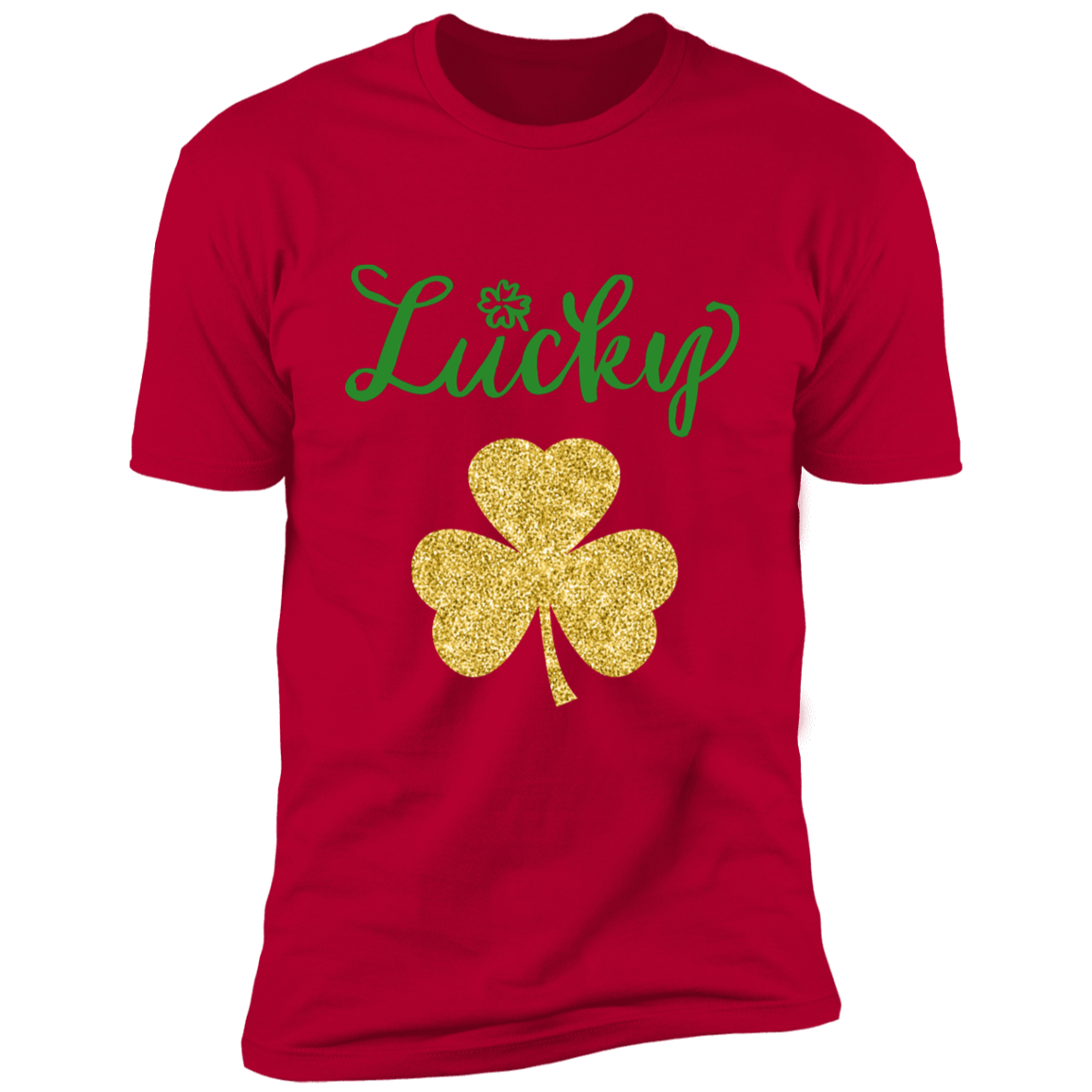 Glitter St. Patrick's Day Premium Short Sleeve T-Shirt