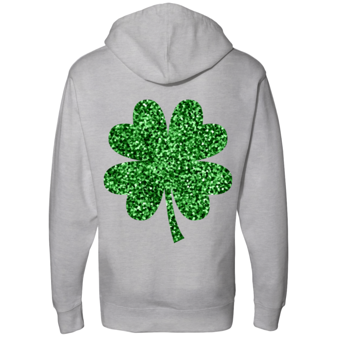 Glitter St. Pattys Day Midweight Hooded Sweatshirt