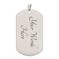 To My Son - Never forget how much I Love - Love Dad - Dog Tag Chain