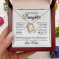 To My Beautiful Daughter - Always Keep Me in Your Heart - Love Mom - Forever Love Necklace