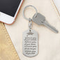 Graduation - Engraved Dog Tag Keychain