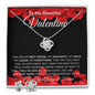 To My Beautiful Valentine - Love Knot Earring & Necklace Set