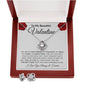 To My Beautiful Valentine - Love Knot Earring & Necklace Set