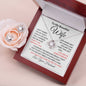 To My Beautiful Wife - Love Knot Earring & Necklace Set