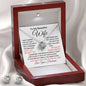To My Beautiful Wife - Love Knot Earring & Necklace Set