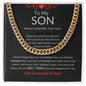 To My Son - Cuban Link Chain
