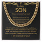 To My Son - Cuban Link Chain