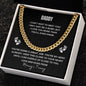 Daddy- I CAN'T WAIT TO MEET YOU - I MAY JUST BE A BUMP - CUBAN CHAIN - FATHER'S DAY GIFT