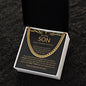To My Son - Cuban Link Chain