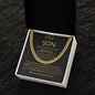 To Our Son - Cuban Link Chain