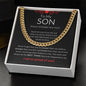 To My Son - Cuban Link Chain