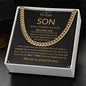 To Our Son - Cuban Link Chain