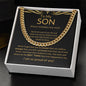 To My Son - Cuban Link Chain