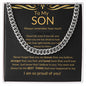 To My Son - Cuban Link Chain
