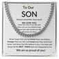 To My Son - Cuban Link Chain