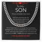 To My Son - Cuban Link Chain