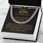 To My Son - Cuban Link Chain