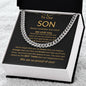 To Our Son - Cuban Link Chain
