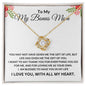 To My Bonus Mom - Love Knot Necklace