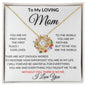 To My Loving Mom - Love Knot Necklace