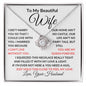To My Wife - Love Knot Necklace