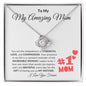 To My Amazing Mom - Love Knot Necklace