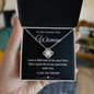 To My Smokin' Hot Woman - Love Knot Necklace