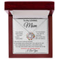 To My Loving Mom - Love Knot Necklace