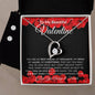 To My Beautiful Valentine - Love Knot Earring & Necklace Set