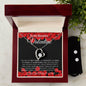 To My Beautiful Valentine - Love Knot Earring & Necklace Set