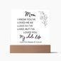 Sweet Gift For Mom | My Whole Life-Blk