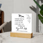 Sweet Gift For Mom | My Whole Life-Blk