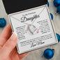 To My Beautiful Daughter - Always Keep Me in Your Heart - Love Mom - Forever Love Necklace