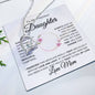 To My Beautiful Daughter - Always Keep Me in Your Heart - Love Mom - Forever Love Necklace