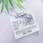 To My Beautiful Daughter - Always Keep Me in Your Heart - Love Mom - Forever Love Necklace