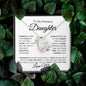 To My Beautiful Daughter - Always Keep Me in Your Heart - Love Mom - Forever Love Necklace