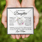 To My Beautiful Daughter - Always Keep Me in Your Heart - Love Mom - Forever Love Necklace
