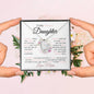 To My Precious Daughter-Someday When The Pages Of My Life End- Love Mom- Forever Love Necklace