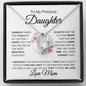 To My Beautiful Daughter - Always Keep Me in Your Heart - Love Mom - Forever Love Necklace