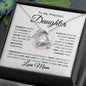 To My Beautiful Daughter - Always Keep Me in Your Heart - Love Mom - Forever Love Necklace