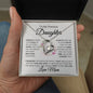 To My Beautiful Daughter - Always Keep Me in Your Heart - Love Mom - Forever Love Necklace