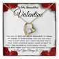 To My Beautiful Valentine - Forever Love Necklace