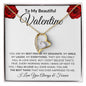 To My Beautiful Valentine - Forever Love Necklace