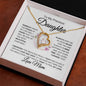 To My Beautiful Daughter - Always Keep Me in Your Heart - Love Mom - Forever Love Necklace