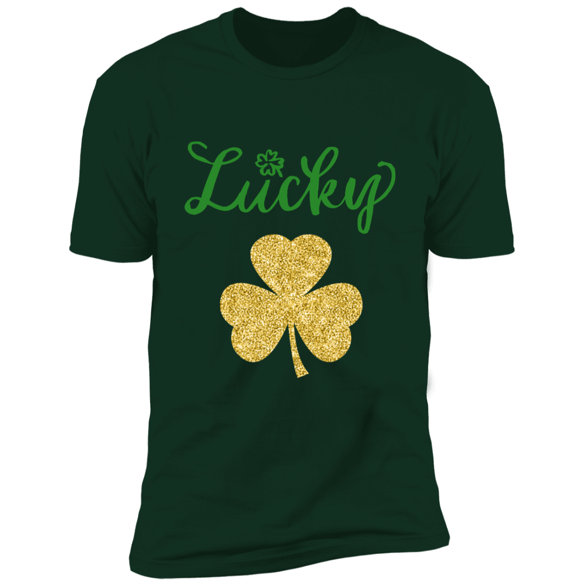 Glitter St. Patrick's Day Premium Short Sleeve T-Shirt