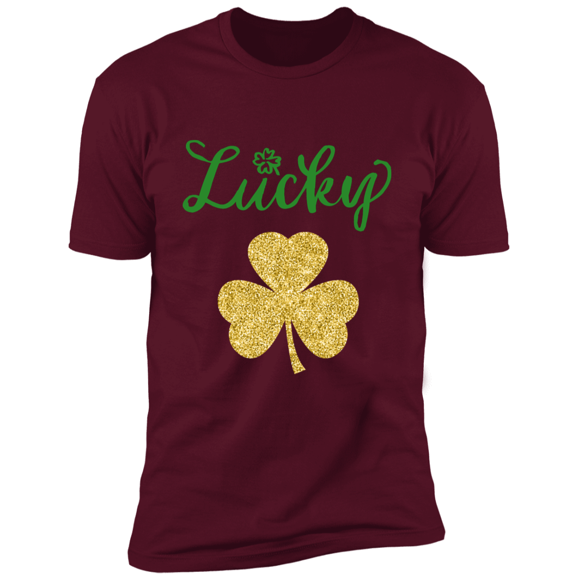 Glitter St. Patrick's Day Premium Short Sleeve T-Shirt