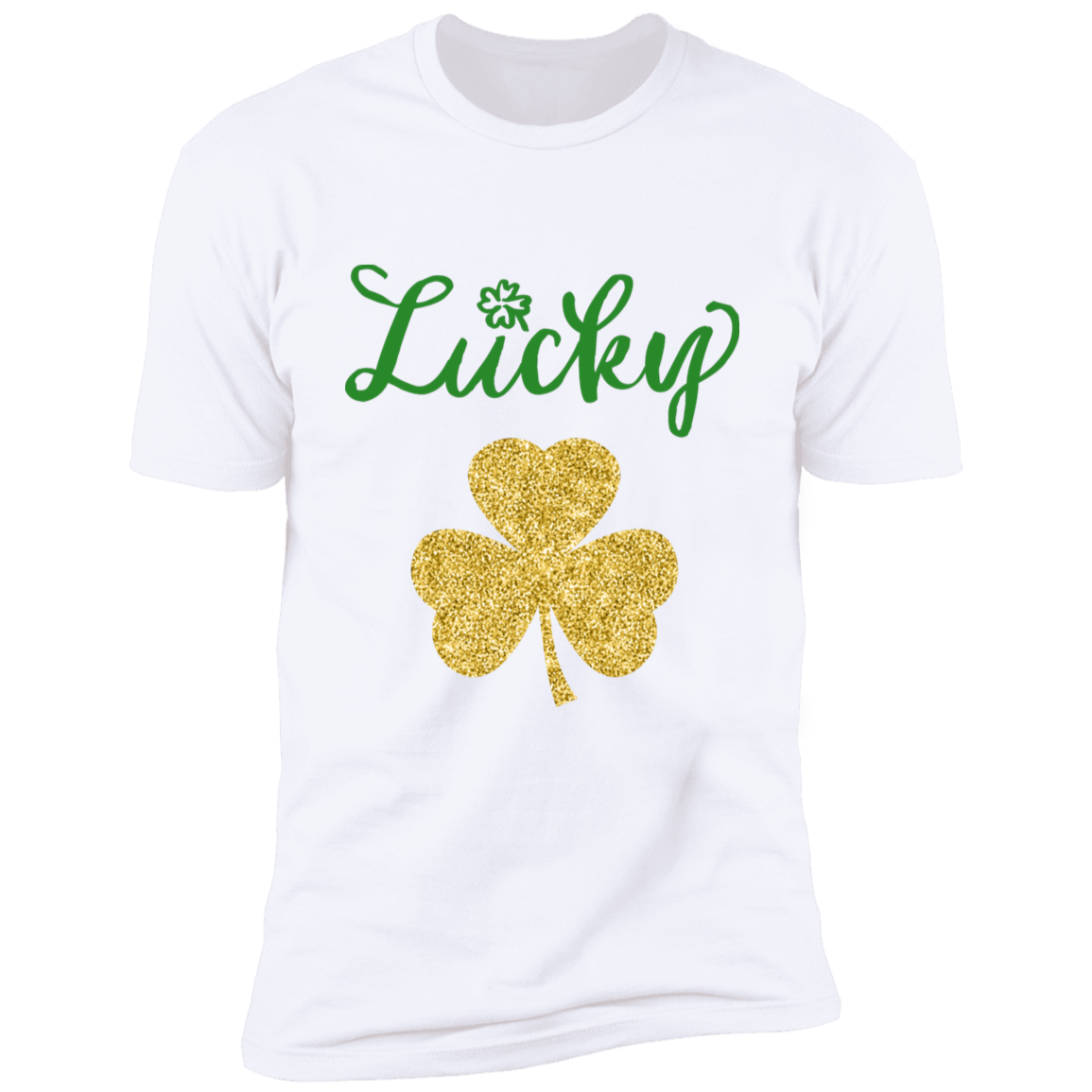 Glitter St. Patrick's Day Premium Short Sleeve T-Shirt