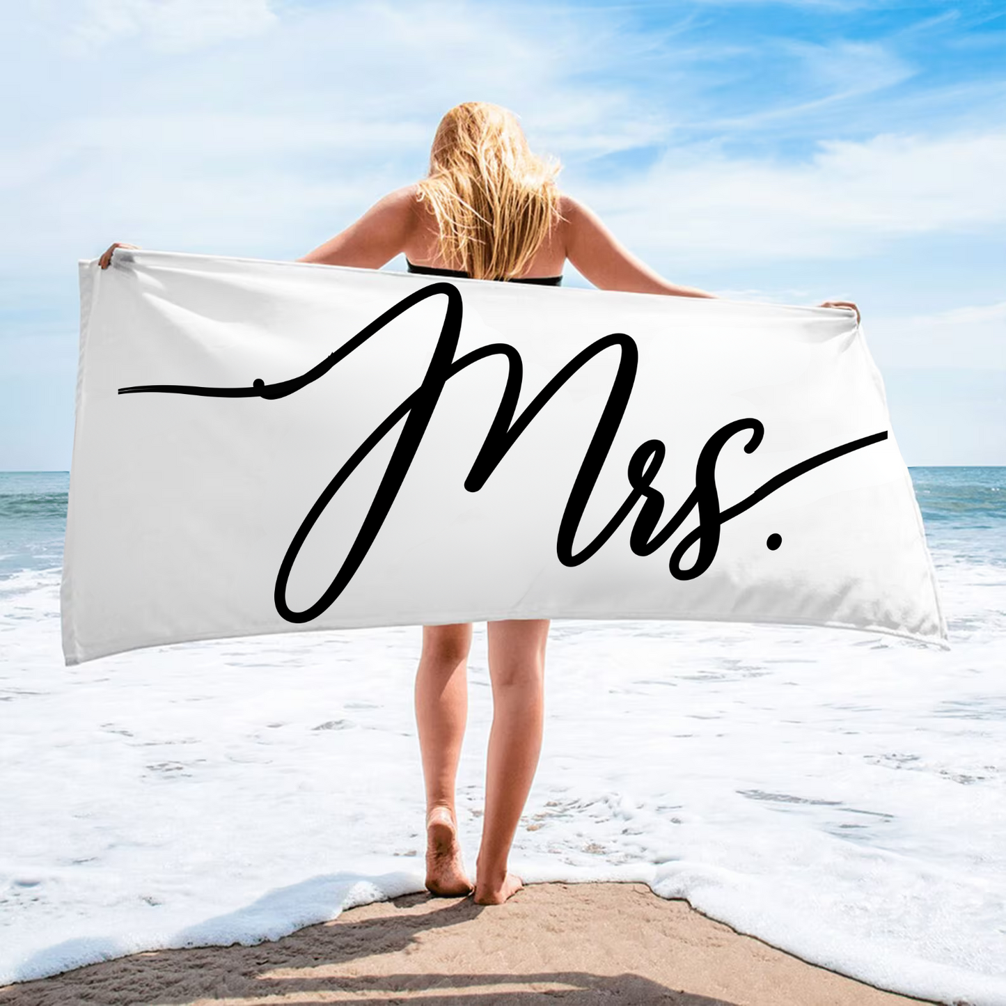 Mr. and Mrs. Beach Towels - Best Wedding Gift
