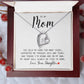 MOM GIFT  FROM DAUGHTER - YOU HELD MY HAND -  Forever Love Necklace